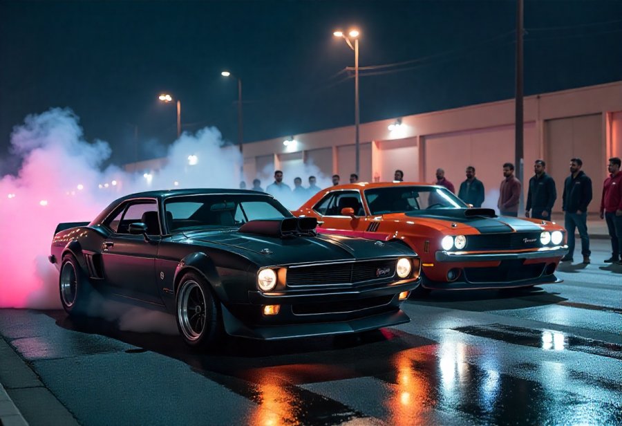 Revelling in the Shadowy World of Underground Street Racing Culture